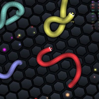 Slither.io - Snakes on a plain (background)