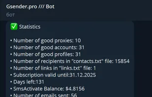 Statistics in the telegram bot