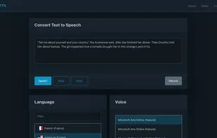 Cloud TTS screenshot 1