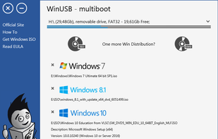 Select Windows distibutions.