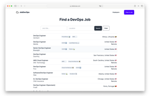 JobDevOps screenshot 1