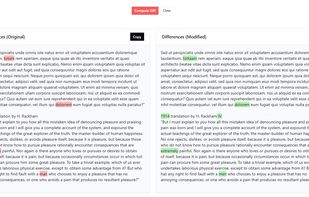 Text diff checker