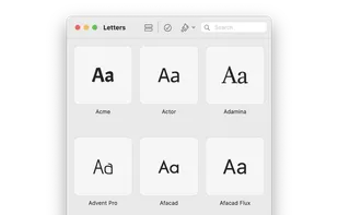 search available fonts