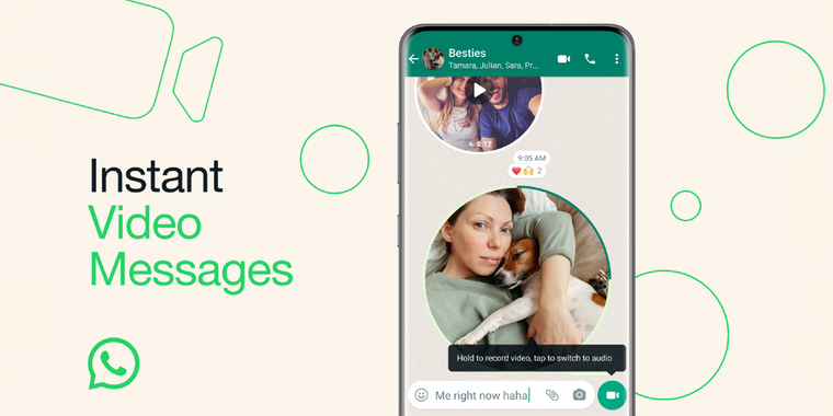 WhatsApp rolls out new feature for recording and sharing instant short video messages in chat image