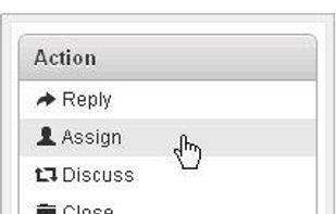 Integrated ticket actions