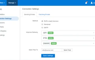 Mailbox connection settings