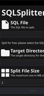 SQLSplitter screenshot 1