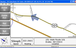 Semitransparent PNG image used as the GPS marker