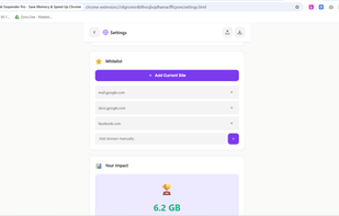 Whitelist: protect key sites from suspension