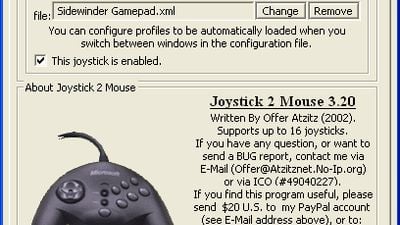 Joystick 2 Mouse screenshot 1