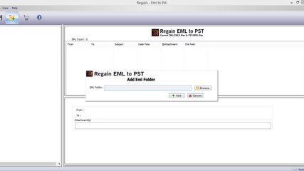 Regain EML to PST Converter screenshot 1