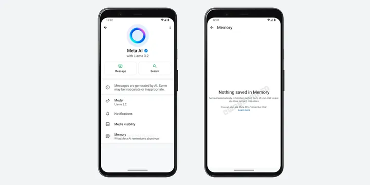 WhatsApp's new Meta AI chat memory to personalize conversations with stored details image