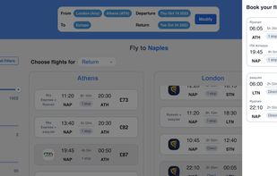 Itinerary view