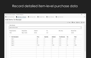 SimpleOne Receipts screenshot 1