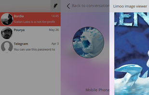 Sigram has integrated with Limoo to preview pictures.