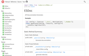 ESDoc screenshot 1