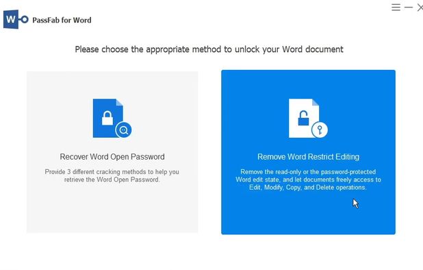 PassFab for Word screenshot 1