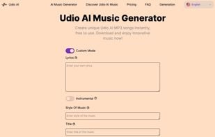 Udio AI screenshot 1