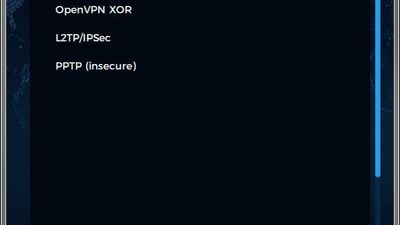 VPN.ac Client Software - Advanced tab - Protocols list
