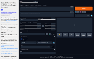 No GPU WebUI screenshot 1