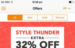 Jabong screenshot 1