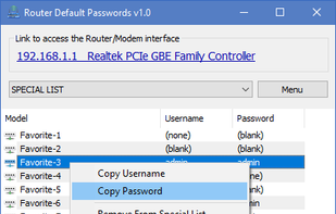 Router Default Password screenshot 3