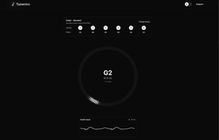 Tunerino - Free browser-based strobe tuner