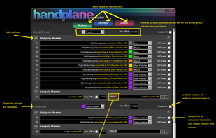 PROJECTION GROUPS

This lets you bake multiple meshes on top of each other into one output map. No more exploding models. Projection groups also let you do things like isolate ambient occlusion within a group, assign ray projection distances to multiple models at once, and assign materials. Here is an overview of the model loading and projection setup page of our UI