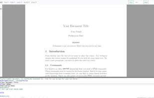 SwiftLaTeX screenshot 1