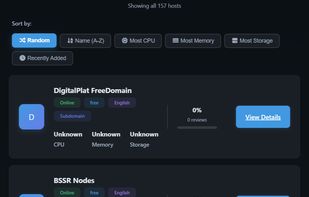 FreeHosts screenshot 1