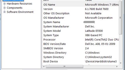 Windows System Information screenshot 1