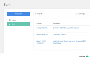 INBOX
Using a built-in inbox system, you can easily engage with referrals by sending broadcast messages or answering individual messages from your referrals.
