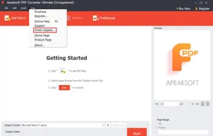 Apeaksoft PDF Converter Ultimate screenshot 1