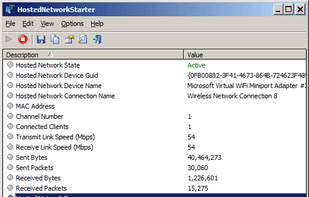 HostedNetworkStarter screenshot 1