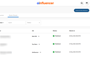 Offers on Ainfluencer