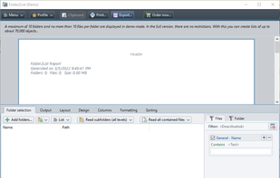 Folder2List screenshot 1