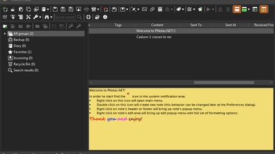PNotes.NET Control Panel