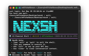 NexSh screenshot 1