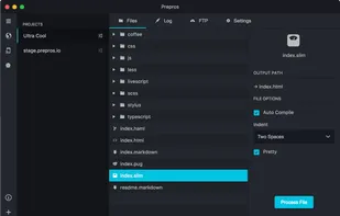 Prepros screenshot 1