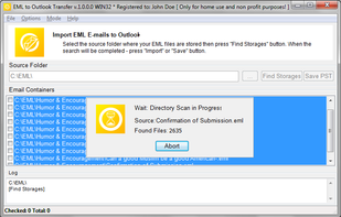 EML to Outlook Transfer screenshot 2