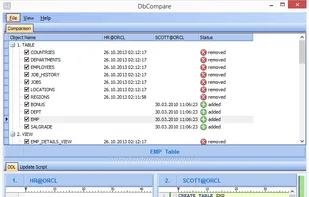 See the differences between any two schemas in a database--or in different databases. Let DB Compare do the work.