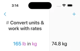 Soulver screenshot 3