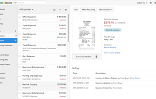 Zoho Books screenshot 2