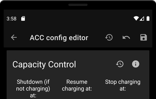 Advanced Charging Controller App (AccA) screenshot 1