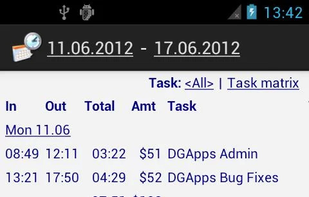 Time Recording screenshot 1