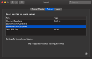 SoundDesk Virtual Devices screenshot 1