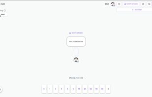 Planning poker game