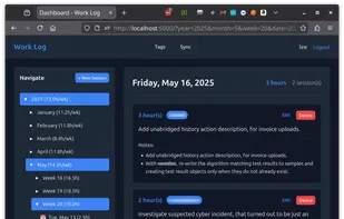 Work Log screenshot 1