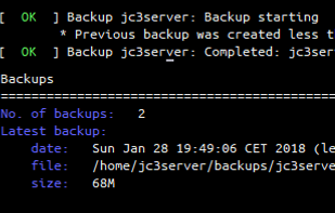 LinuxGSM screenshot 1