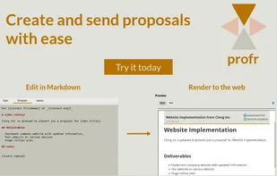 Proposals written in Markdown